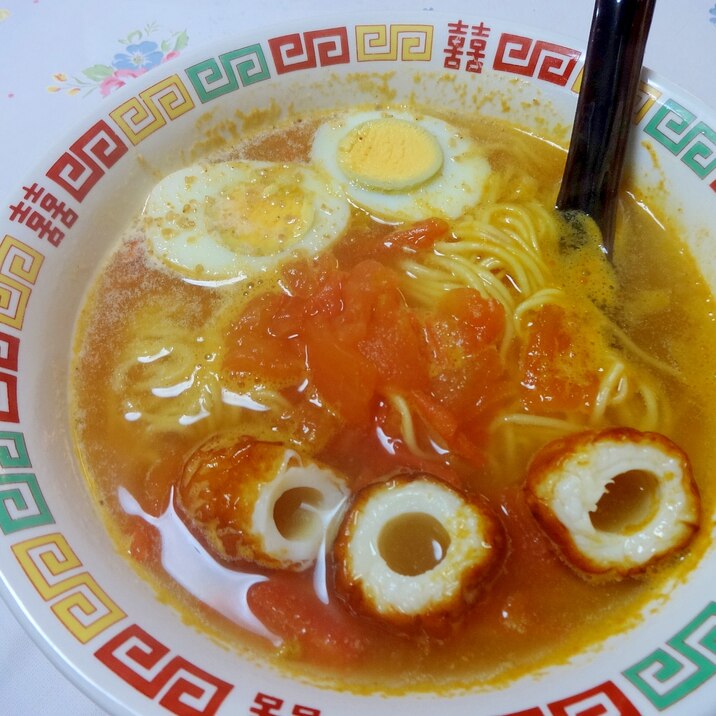 袋麺ですっぱうま!トマト担担麺